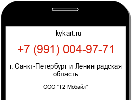 Информация о номере телефона +7 (991) 004-97-71: регион, оператор