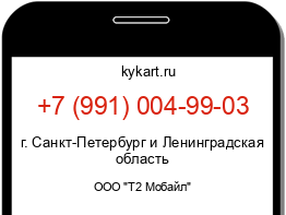 Информация о номере телефона +7 (991) 004-99-03: регион, оператор