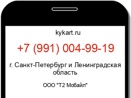 Информация о номере телефона +7 (991) 004-99-19: регион, оператор