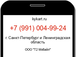 Информация о номере телефона +7 (991) 004-99-24: регион, оператор