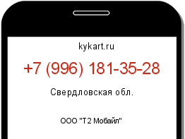 Информация о номере телефона +7 (996) 181-35-28: регион, оператор