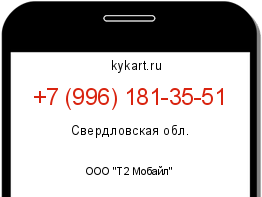 Информация о номере телефона +7 (996) 181-35-51: регион, оператор