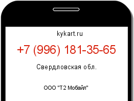 Информация о номере телефона +7 (996) 181-35-65: регион, оператор