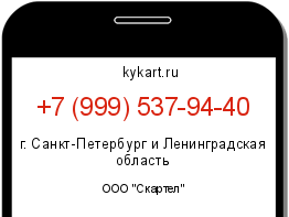 Информация о номере телефона +7 (999) 537-94-40: регион, оператор