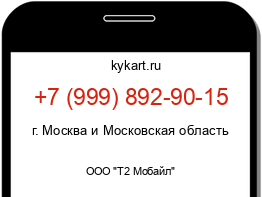 Информация о номере телефона +7 (999) 892-90-15: регион, оператор