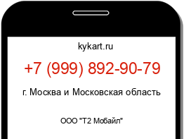 Информация о номере телефона +7 (999) 892-90-79: регион, оператор