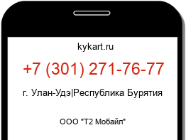 Информация о номере телефона +7 (301) 271-76-77: регион, оператор