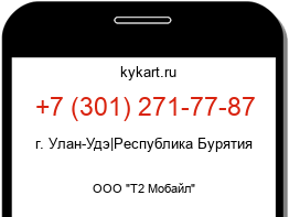 Информация о номере телефона +7 (301) 271-77-87: регион, оператор