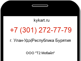 Информация о номере телефона +7 (301) 272-77-79: регион, оператор