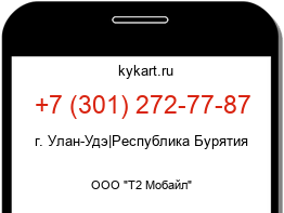 Информация о номере телефона +7 (301) 272-77-87: регион, оператор