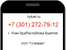 Информация о номере телефона +7 (301) 272-79-12: регион, оператор