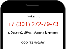 Информация о номере телефона +7 (301) 272-79-73: регион, оператор