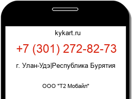 Информация о номере телефона +7 (301) 272-82-73: регион, оператор