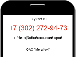Информация о номере телефона +7 (302) 272-94-73: регион, оператор