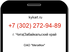 Информация о номере телефона +7 (302) 272-94-89: регион, оператор