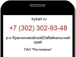 Информация о номере телефона +7 (302) 302-93-48: регион, оператор