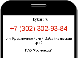 Информация о номере телефона +7 (302) 302-93-84: регион, оператор