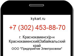Информация о номере телефона +7 (302) 453-88-70: регион, оператор