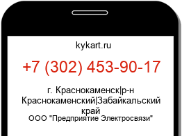Информация о номере телефона +7 (302) 453-90-17: регион, оператор