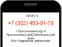 Информация о номере телефона +7 (302) 453-91-78: регион, оператор