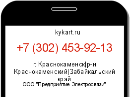Информация о номере телефона +7 (302) 453-92-13: регион, оператор