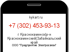 Информация о номере телефона +7 (302) 453-93-13: регион, оператор