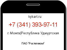 Информация о номере телефона +7 (341) 393-97-11: регион, оператор