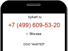 Информация о номере телефона +7 (499) 609-53-20: регион, оператор