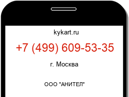 Информация о номере телефона +7 (499) 609-53-35: регион, оператор