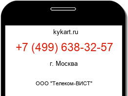 Информация о номере телефона +7 (499) 638-32-57: регион, оператор