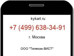 Информация о номере телефона +7 (499) 638-34-91: регион, оператор