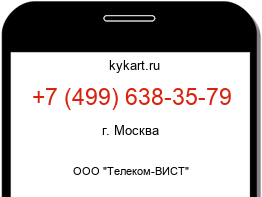 Информация о номере телефона +7 (499) 638-35-79: регион, оператор