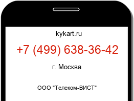 Информация о номере телефона +7 (499) 638-36-42: регион, оператор