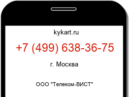 Информация о номере телефона +7 (499) 638-36-75: регион, оператор
