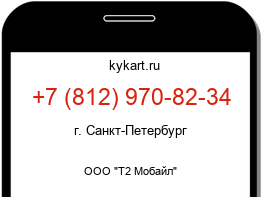 Информация о номере телефона +7 (812) 970-82-34: регион, оператор