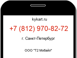 Информация о номере телефона +7 (812) 970-82-72: регион, оператор