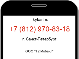 Информация о номере телефона +7 (812) 970-83-18: регион, оператор