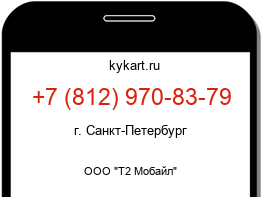 Информация о номере телефона +7 (812) 970-83-79: регион, оператор