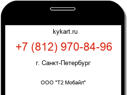 Информация о номере телефона +7 (812) 970-84-96: регион, оператор