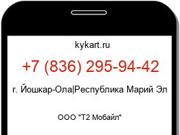 Информация о номере телефона +7 (836) 295-94-42: регион, оператор