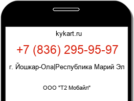 Информация о номере телефона +7 (836) 295-95-97: регион, оператор