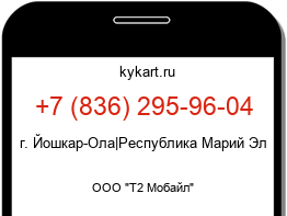 Информация о номере телефона +7 (836) 295-96-04: регион, оператор