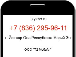 Информация о номере телефона +7 (836) 295-96-11: регион, оператор