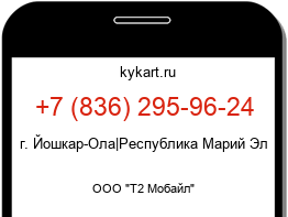 Информация о номере телефона +7 (836) 295-96-24: регион, оператор