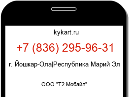 Информация о номере телефона +7 (836) 295-96-31: регион, оператор