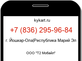 Информация о номере телефона +7 (836) 295-96-84: регион, оператор