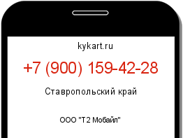 Информация о номере телефона +7 (900) 159-42-28: регион, оператор