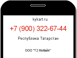 Информация о номере телефона +7 (900) 322-67-44: регион, оператор