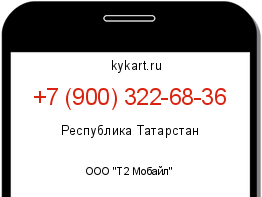 Информация о номере телефона +7 (900) 322-68-36: регион, оператор