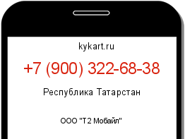 Информация о номере телефона +7 (900) 322-68-38: регион, оператор